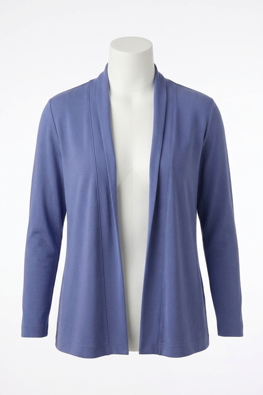 NEW SYMPLI splice cardigan top in jacaranda
